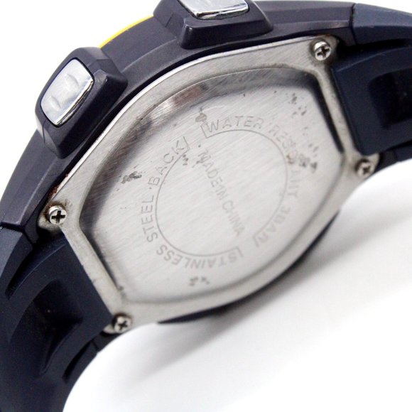 Vintage Clique Digital Watch Unisex Sports Running Navy Blue Rubber Band - Picture 8 of 8